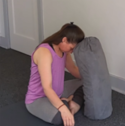 Meditation with bolster
